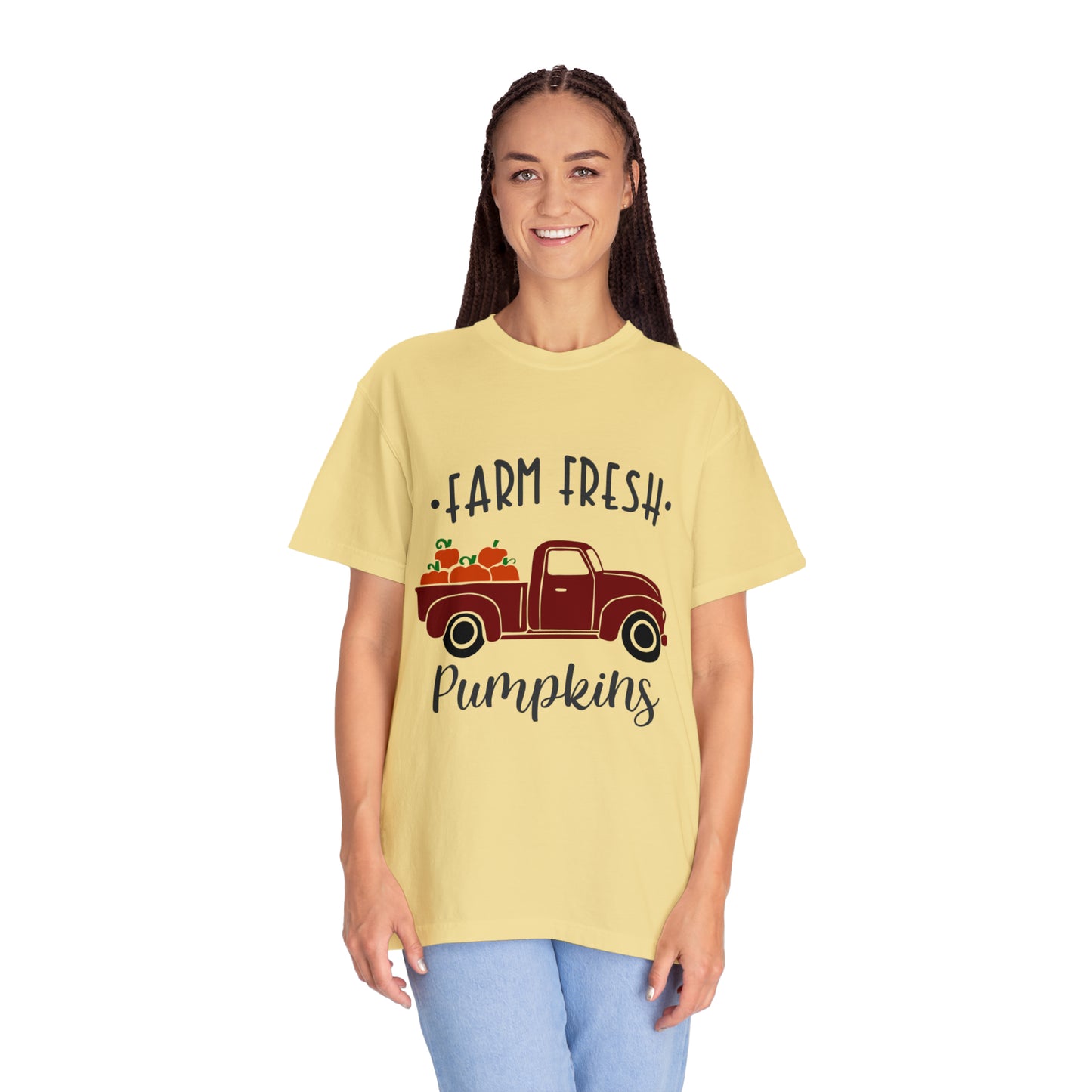 Farm Fresh Pumpkins Unisex Garment-Dyed T-shirt, Thanksgiving