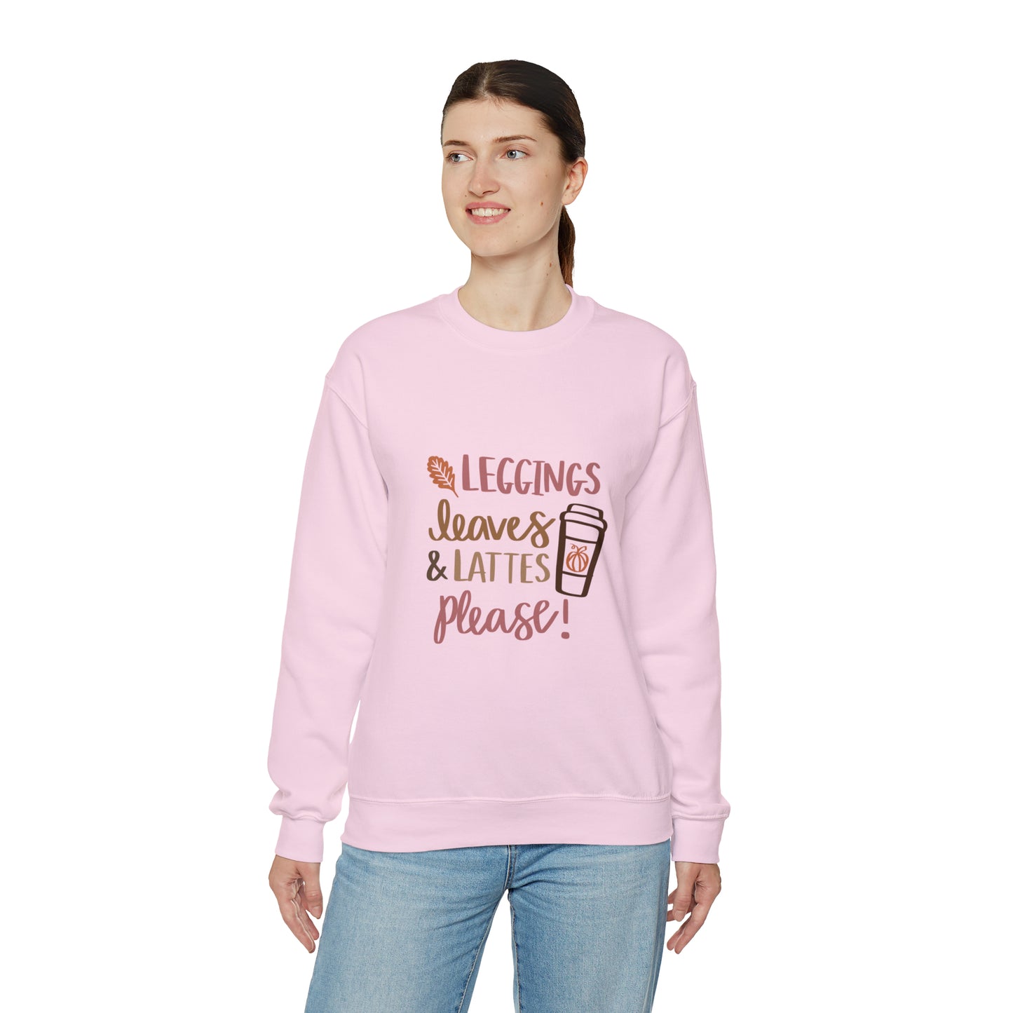 Fall Pumpkin Fashion Unisex Heavy Blend™ Crewneck Sweatshirt, Thanksgiving