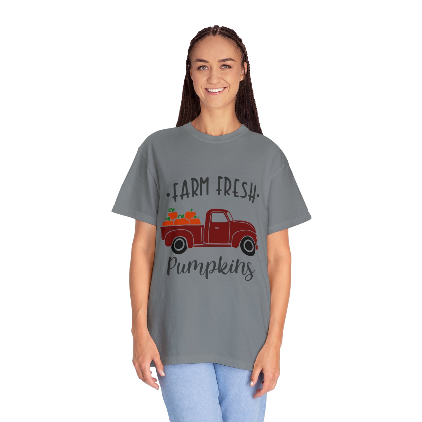 Farm Fresh Pumpkins Unisex Garment-Dyed T-shirt, Thanksgiving