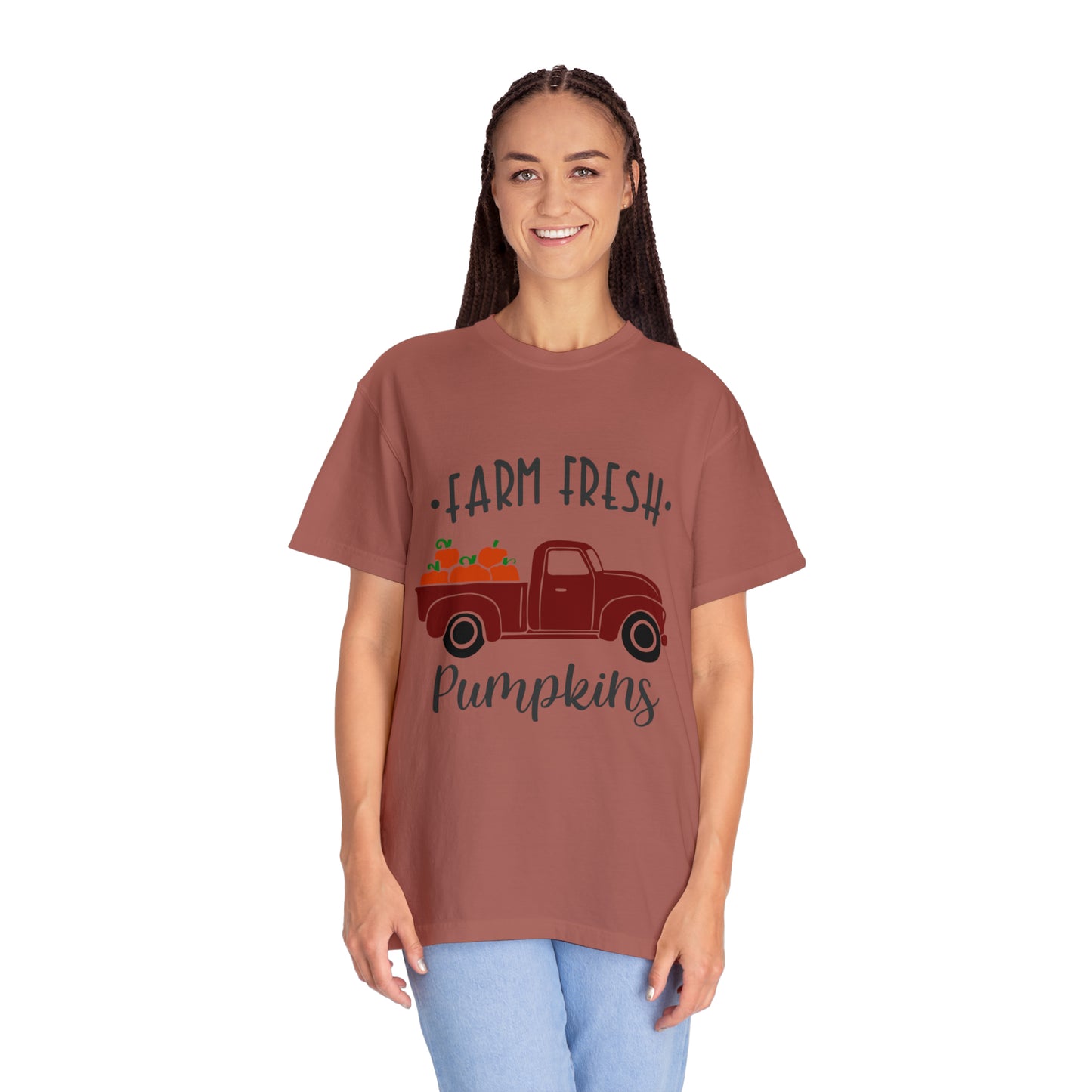 Farm Fresh Pumpkins Unisex Garment-Dyed T-shirt, Thanksgiving