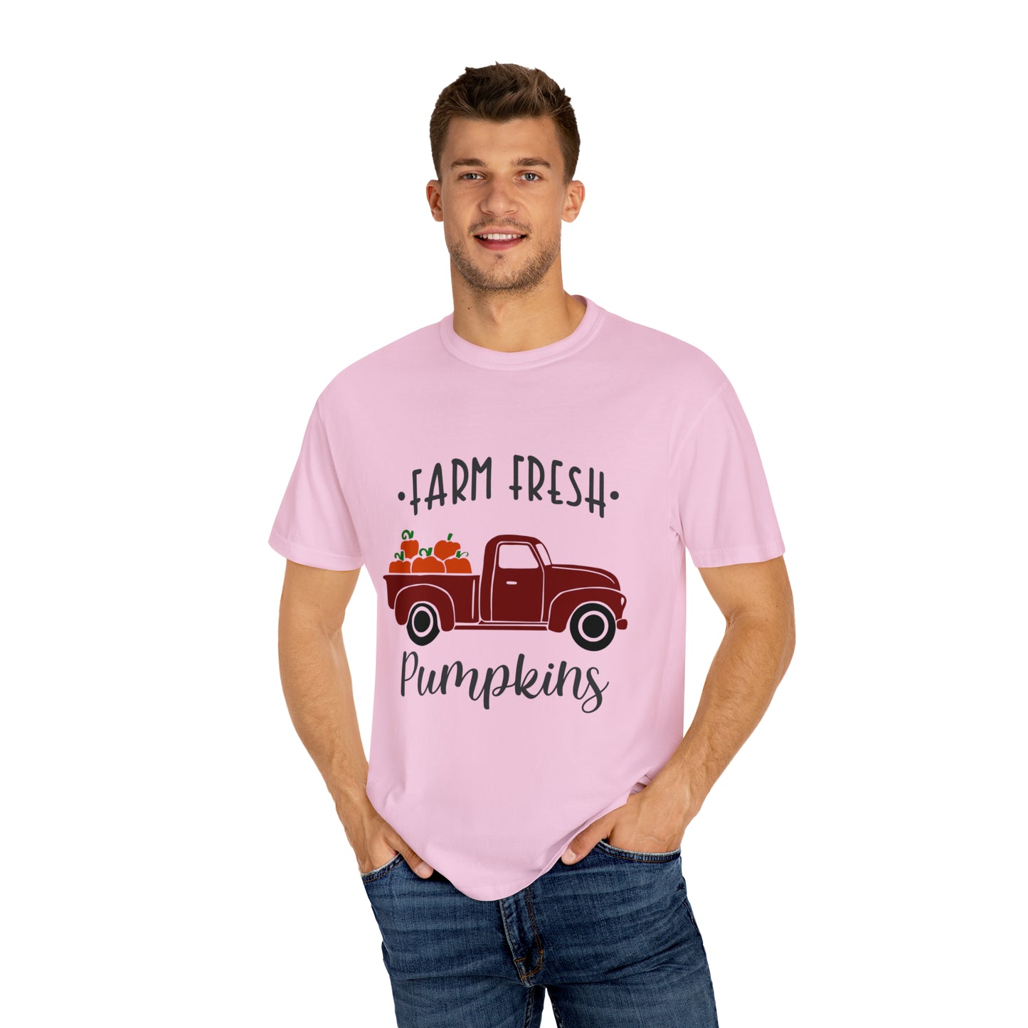 Farm Fresh Pumpkins Unisex Garment-Dyed T-shirt, Thanksgiving