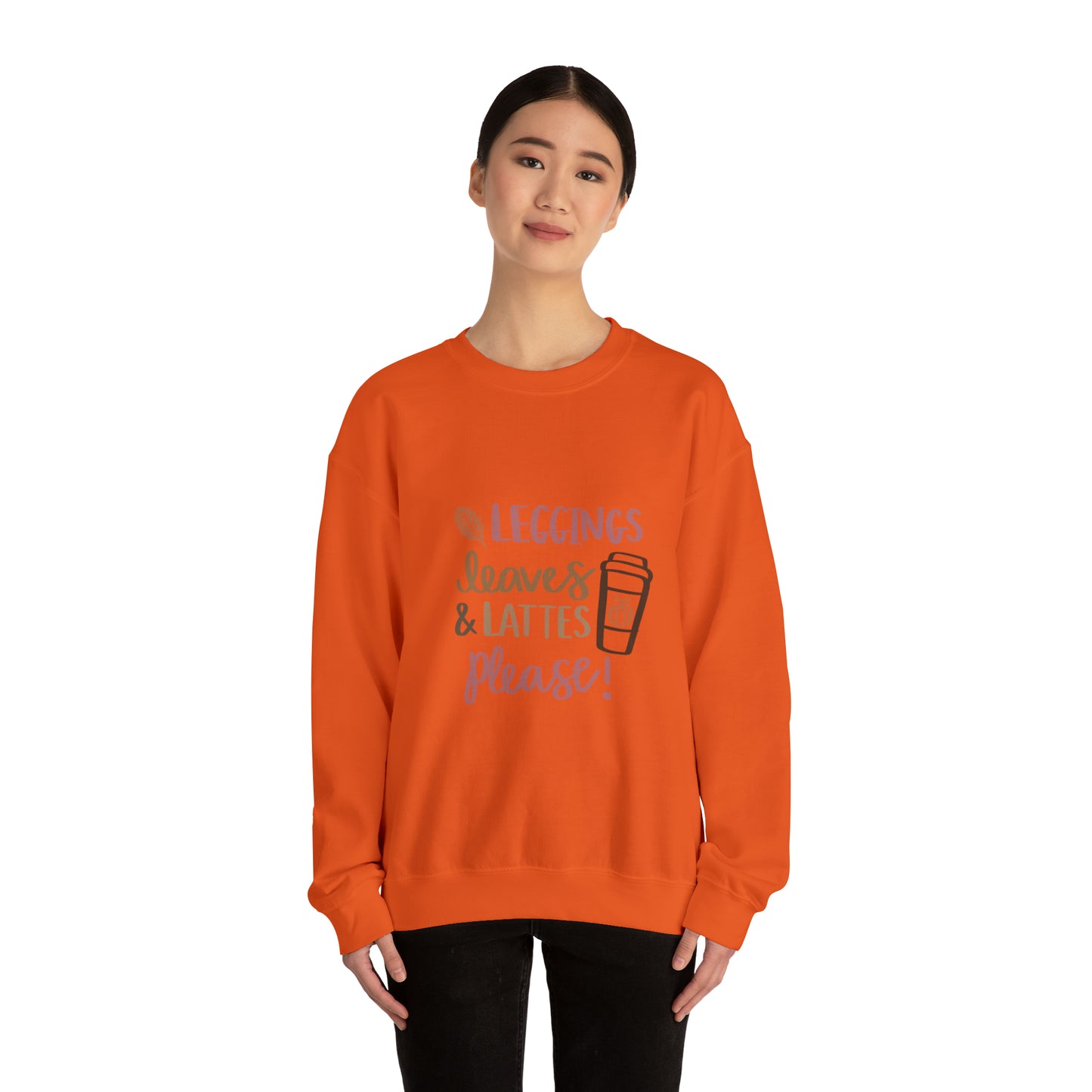 Fall Pumpkin Fashion Unisex Heavy Blend™ Crewneck Sweatshirt, Thanksgiving