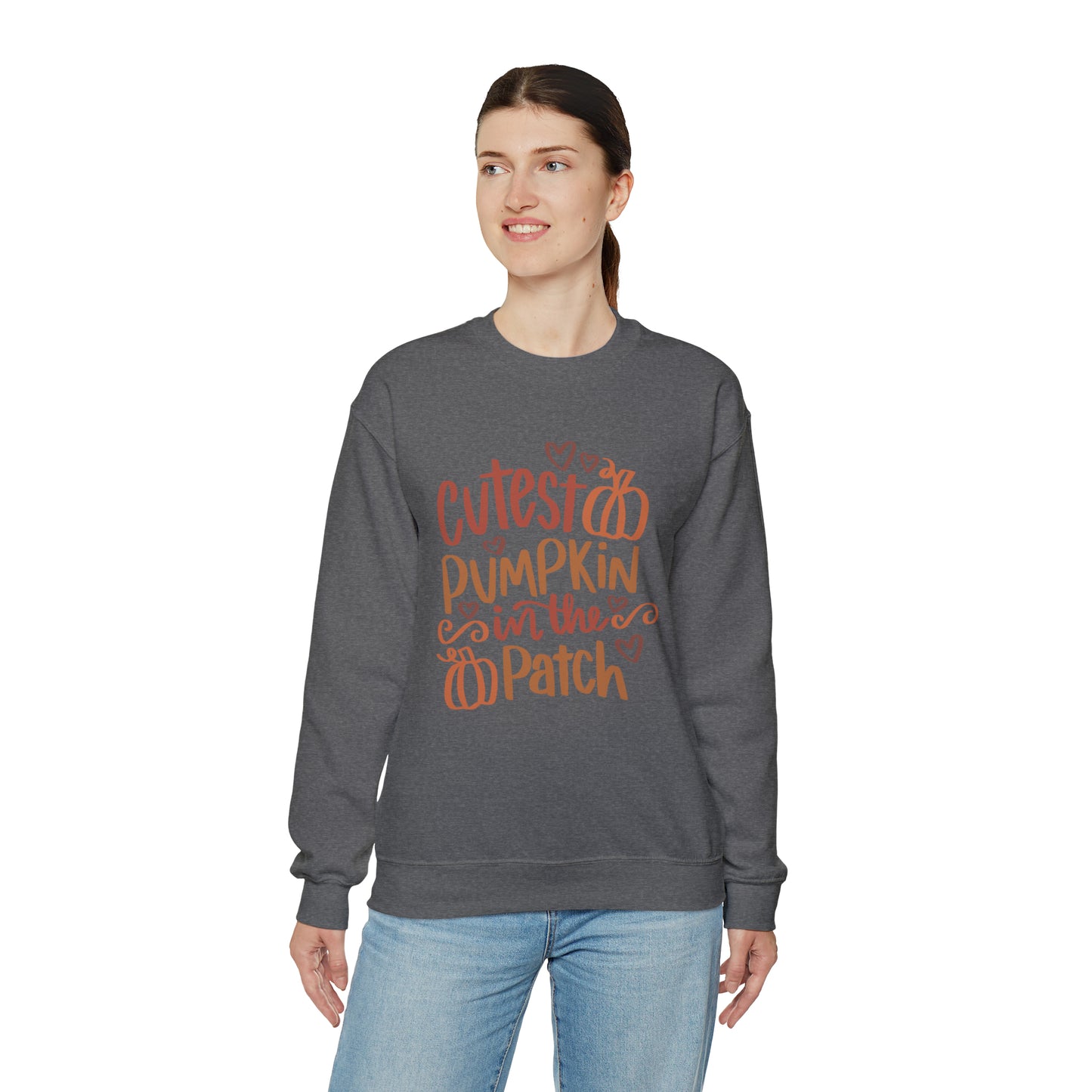 Cutest Pumpkin in the patch Unisex Heavy Blend™ Crewneck Sweatshirt, Thanksgiving