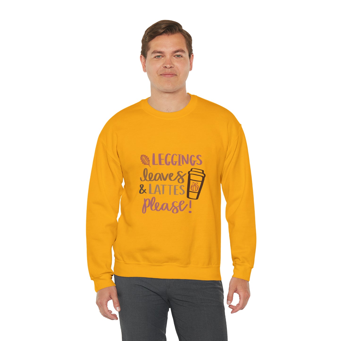 Fall Pumpkin Fashion Unisex Heavy Blend™ Crewneck Sweatshirt, Thanksgiving