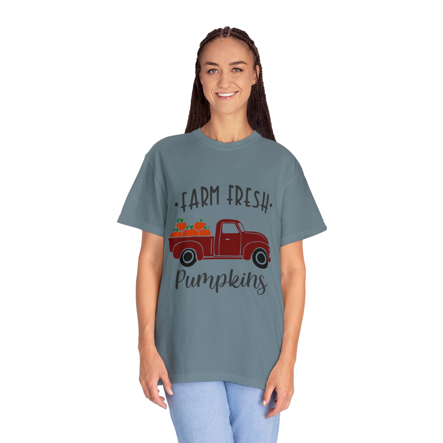 Farm Fresh Pumpkins Unisex Garment-Dyed T-shirt, Thanksgiving