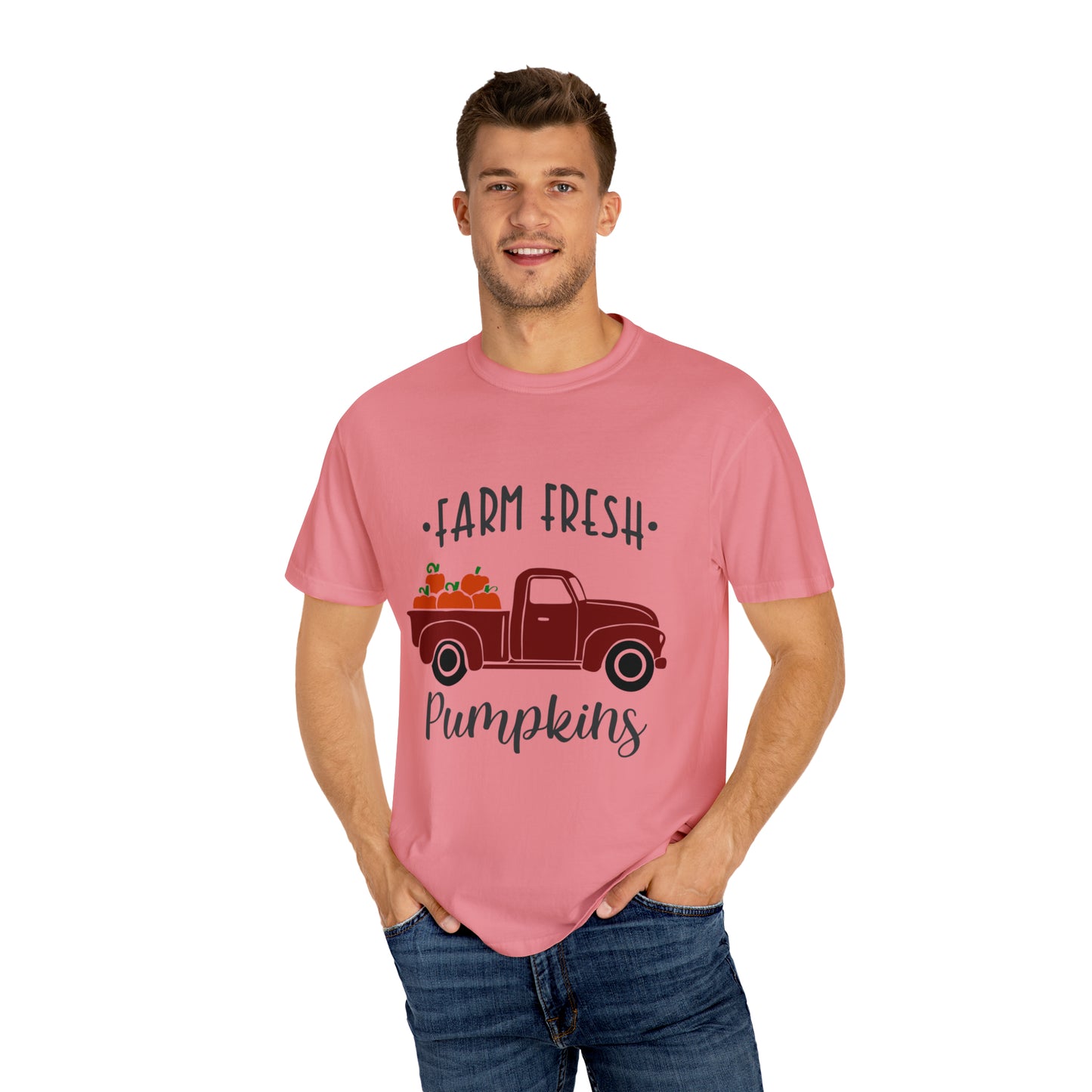 Farm Fresh Pumpkins Unisex Garment-Dyed T-shirt, Thanksgiving