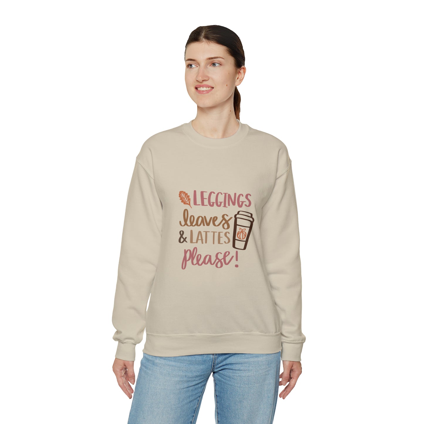 Fall Pumpkin Fashion Unisex Heavy Blend™ Crewneck Sweatshirt, Thanksgiving