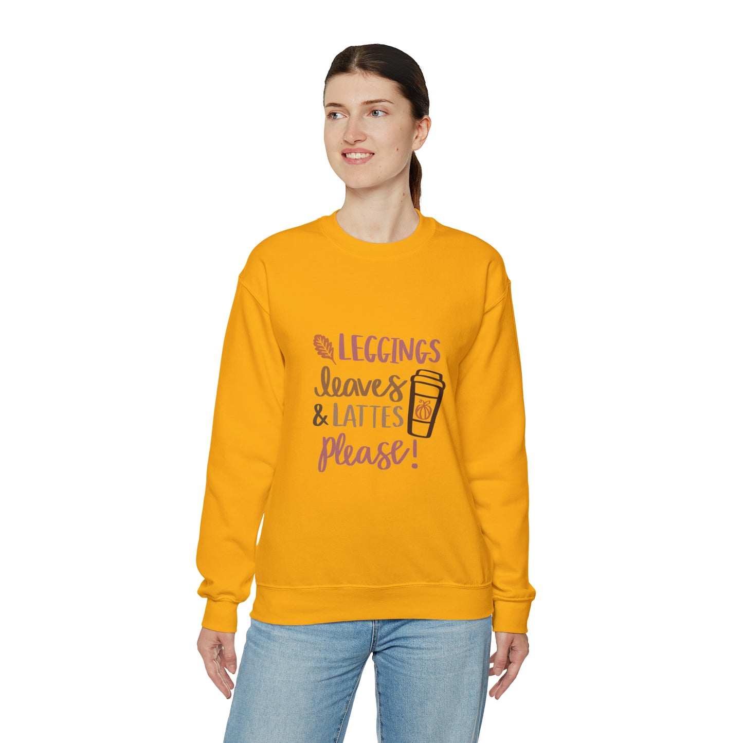 Fall Pumpkin Fashion Unisex Heavy Blend™ Crewneck Sweatshirt, Thanksgiving