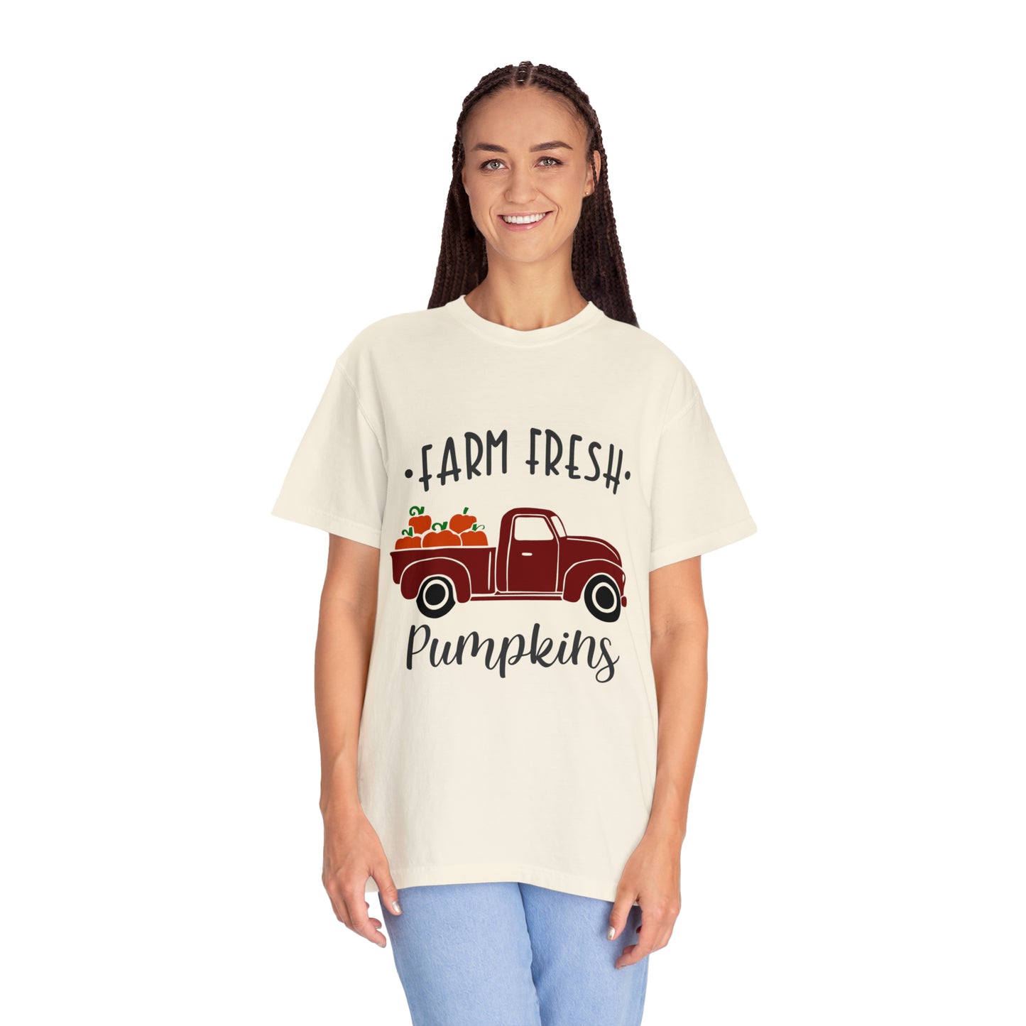 Farm Fresh Pumpkins Unisex Garment-Dyed T-shirt, Thanksgiving