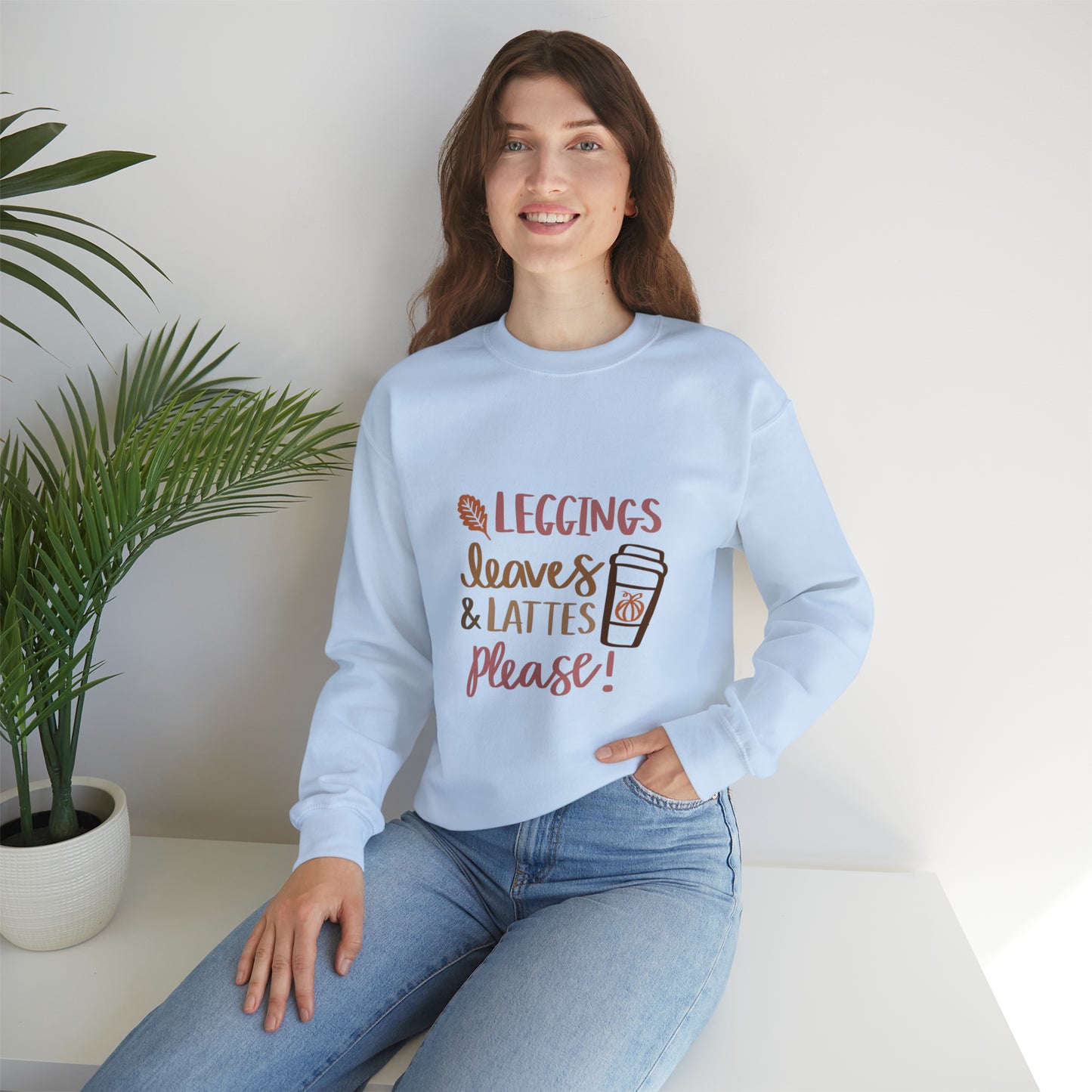 Fall Pumpkin Fashion Unisex Heavy Blend™ Crewneck Sweatshirt, Thanksgiving