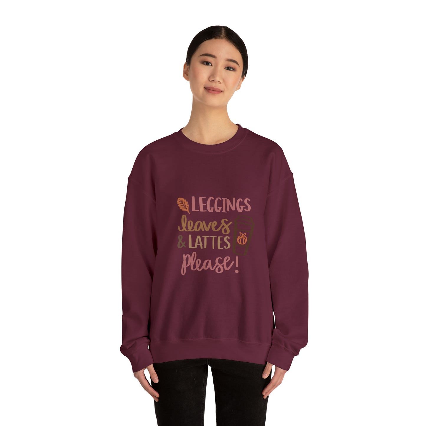 Fall Pumpkin Fashion Unisex Heavy Blend™ Crewneck Sweatshirt, Thanksgiving