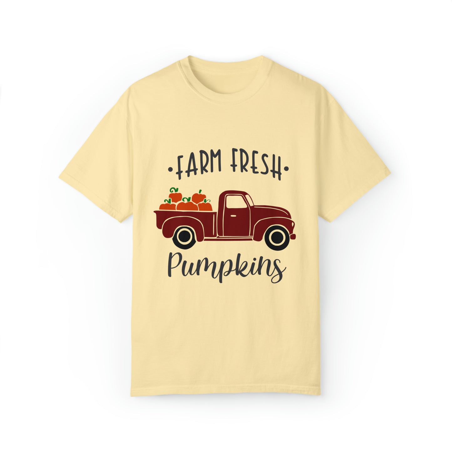 Farm Fresh Pumpkins Unisex Garment-Dyed T-shirt, Thanksgiving