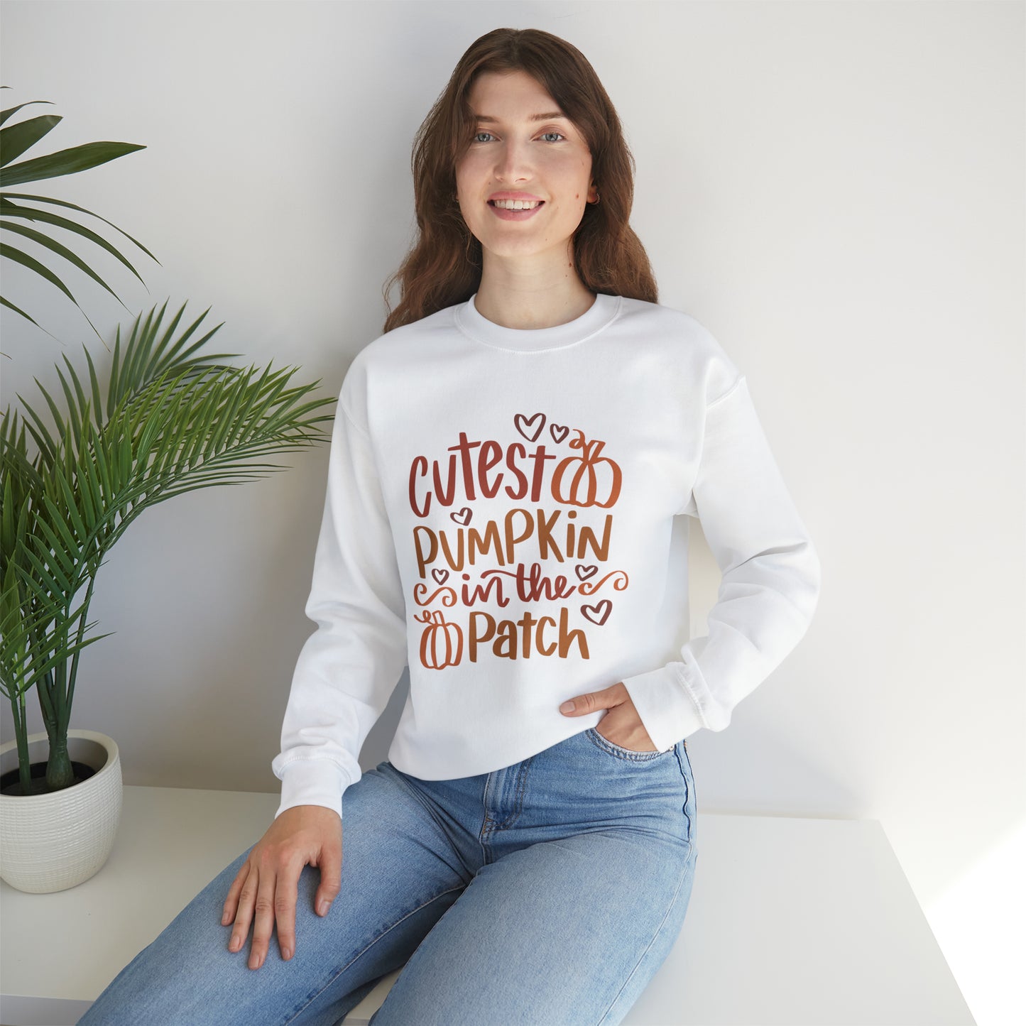 Cutest Pumpkin in the patch Unisex Heavy Blend™ Crewneck Sweatshirt, Thanksgiving