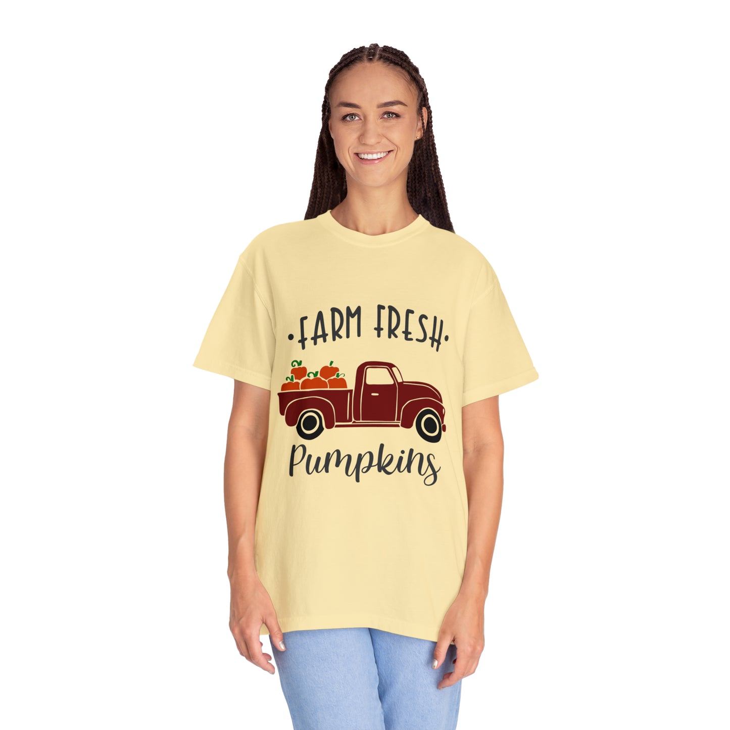 Farm Fresh Pumpkins Unisex Garment-Dyed T-shirt, Thanksgiving