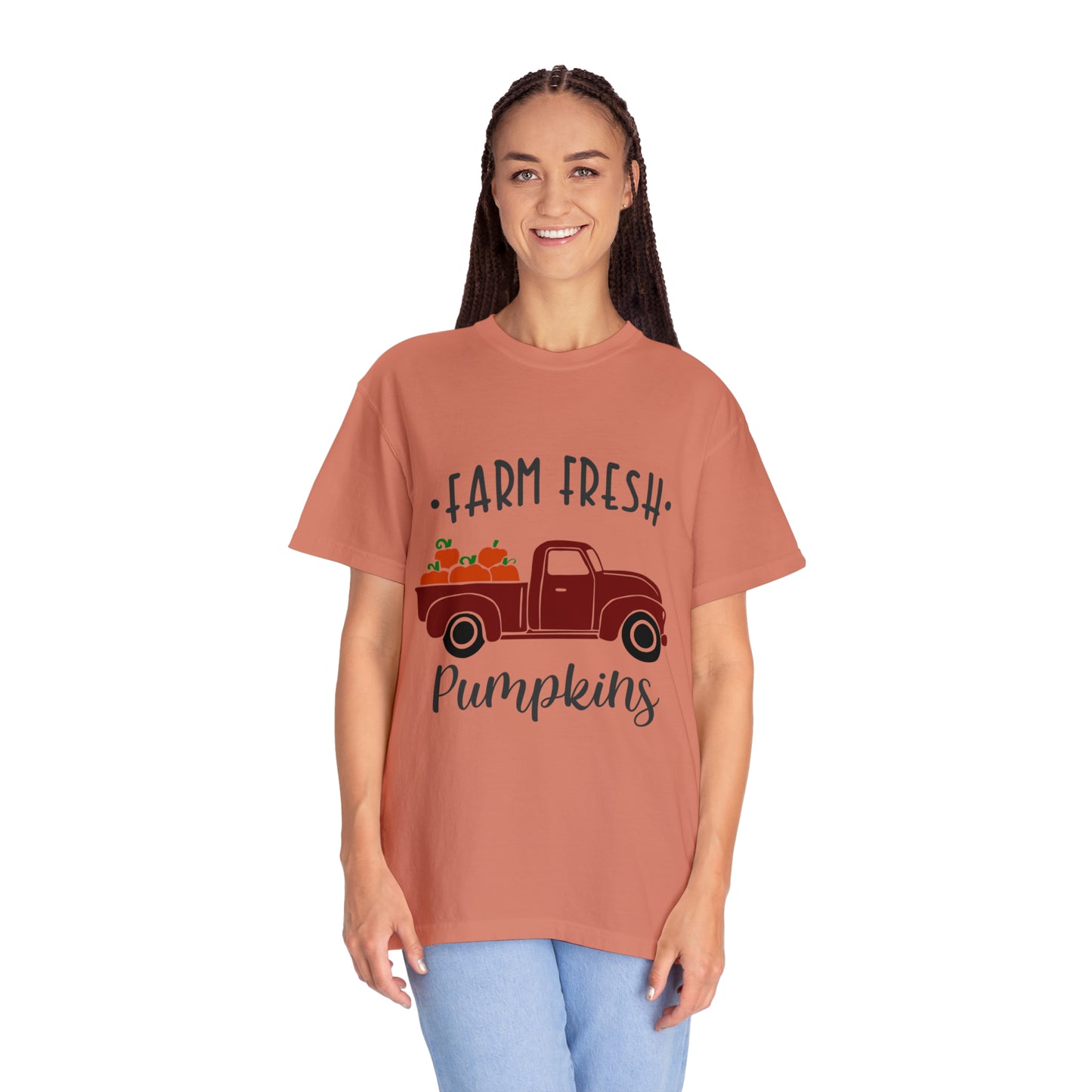 Farm Fresh Pumpkins Unisex Garment-Dyed T-shirt, Thanksgiving