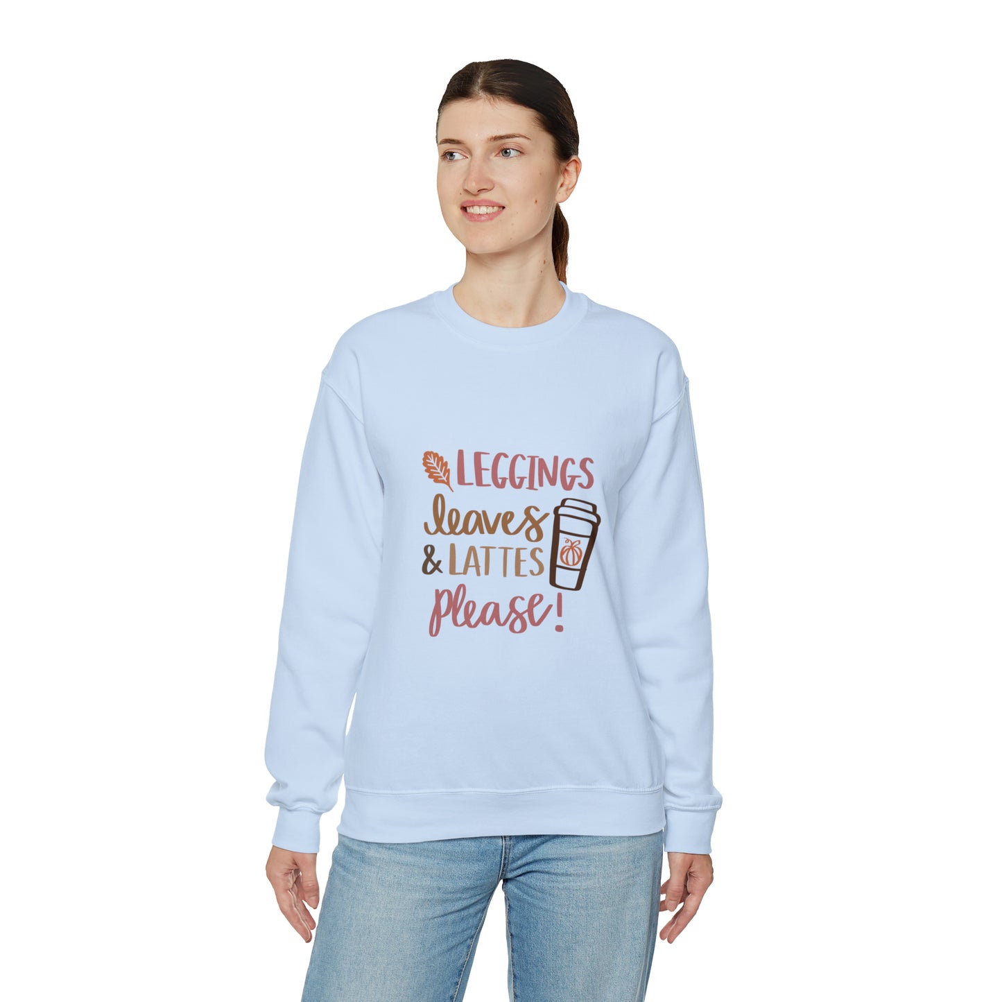 Fall Pumpkin Fashion Unisex Heavy Blend™ Crewneck Sweatshirt, Thanksgiving