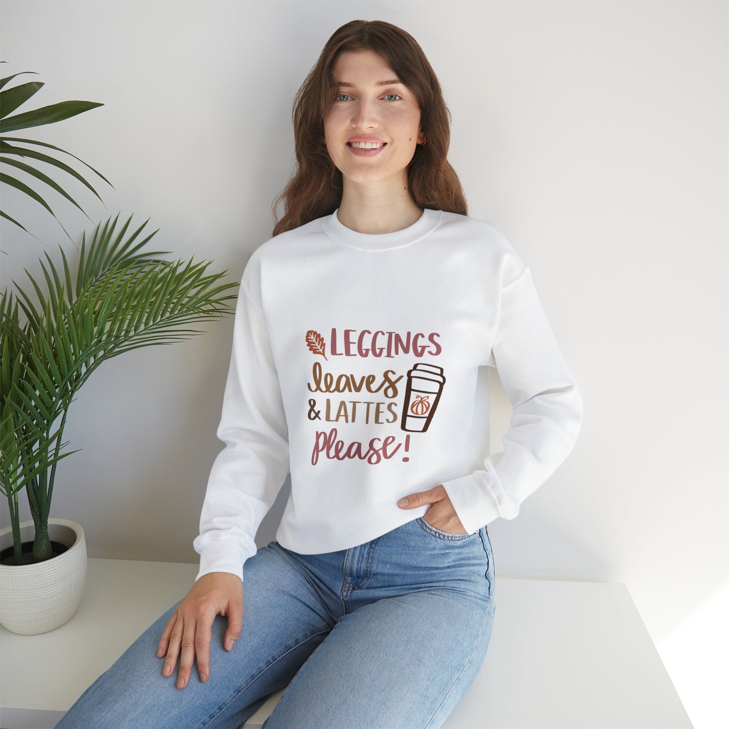 Fall Pumpkin Fashion Unisex Heavy Blend™ Crewneck Sweatshirt, Thanksgiving