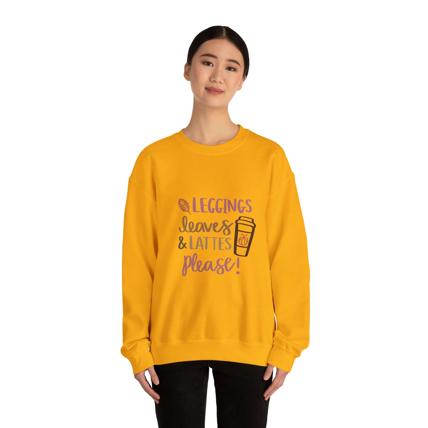 Fall Pumpkin Fashion Unisex Heavy Blend™ Crewneck Sweatshirt, Thanksgiving