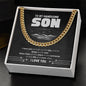Cuban Link Chain To My Handsome Son I love you as high as the sky and as deep as the sea. Graduation, Birthday
