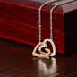 Interlocking hearts necklace to my badass granddaughter