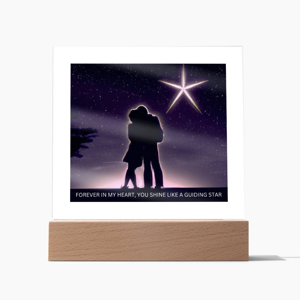 FOREVER IN MY HEART ACRYLIC PLAQUE FOR YOUR SOULMATE, WIFE, HUSBAND, BIRTHDAY, ANNIVERSARY