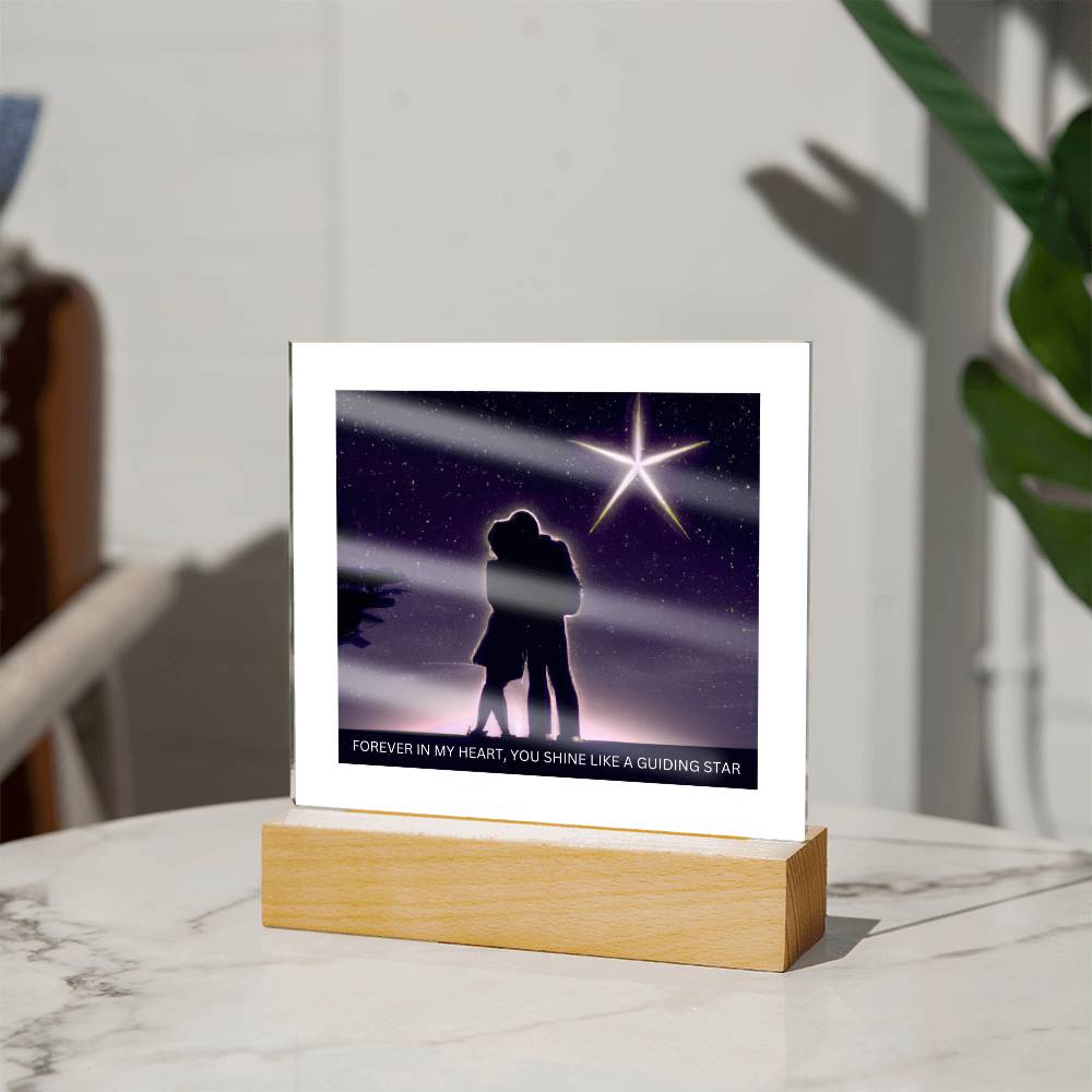 FOREVER IN MY HEART ACRYLIC PLAQUE FOR YOUR SOULMATE, WIFE, HUSBAND, BIRTHDAY, ANNIVERSARY