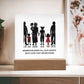 GRANDCHILDREN FILL OUR HEARTS WITH LOVE THAT NEVER FADES SQUARE ACRYLIC PLAQUE