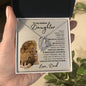 FOREVER LOVE NECKLACE FOR MY BADASS DAUGHTER, Birthday, Graduation
