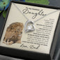 FOREVER LOVE NECKLACE FOR MY BADASS DAUGHTER, Birthday, Graduation
