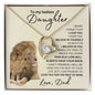 FOREVER LOVE NECKLACE FOR MY BADASS DAUGHTER, Birthday, Graduation