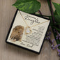 FOREVER LOVE NECKLACE FOR MY BADASS DAUGHTER, Birthday, Graduation
