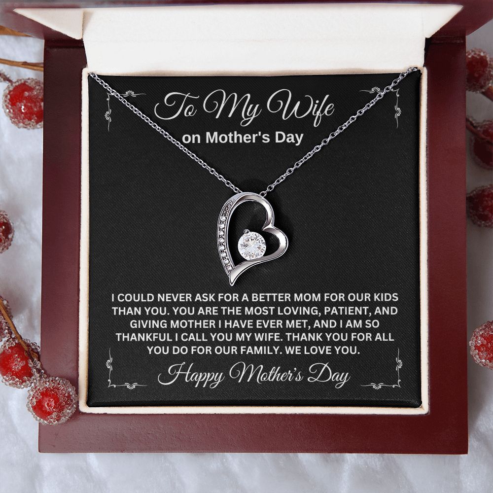 TO MY WIFE ON MOTHER'S DAY, FOREVER LOVE NECKLACE