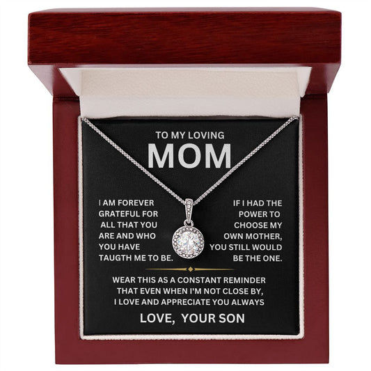 TO MY LOVING MOM, ETERNAL HOPE NECKLACE