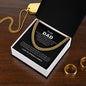 Dad - You Are The World - Cuban Link Chain, Father's Day, Birthday
