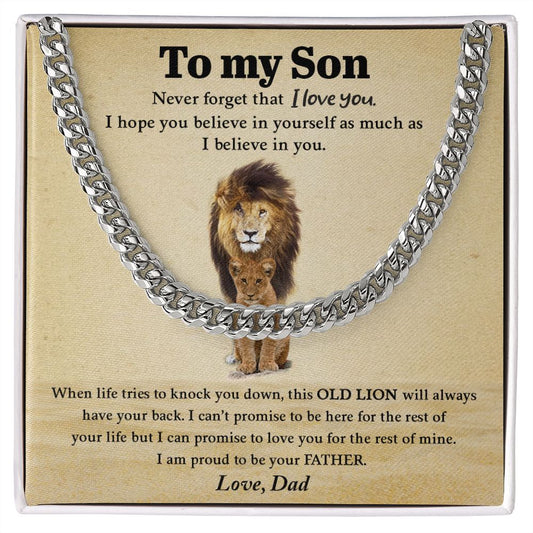 My Son | This Old Lion - Cuban Link Chain