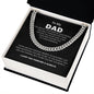 Dad - You Are The World - Cuban Link Chain, Father's Day, Birthday