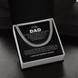 Dad - You Are The World - Cuban Link Chain, Father's Day, Birthday
