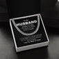 To My Husband-Cuban Link Chain-Anniversary Gift-Husband Birthday