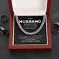 To My Husband-Cuban Link Chain-Anniversary Gift-Husband Birthday