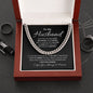 To My Husband-Cuban Link Chain-Anniversary Gift-Husband Birthday