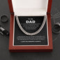 Dad - You Are The World - Cuban Link Chain, Father's Day, Birthday