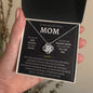 To My Beautiful Mom, Love Knot Necklace