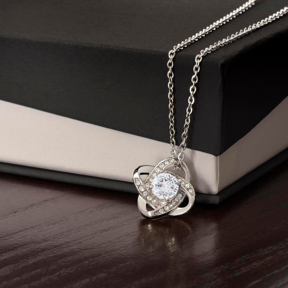 TO MY LOVING MOM, LOVE KNOT NECKLACE