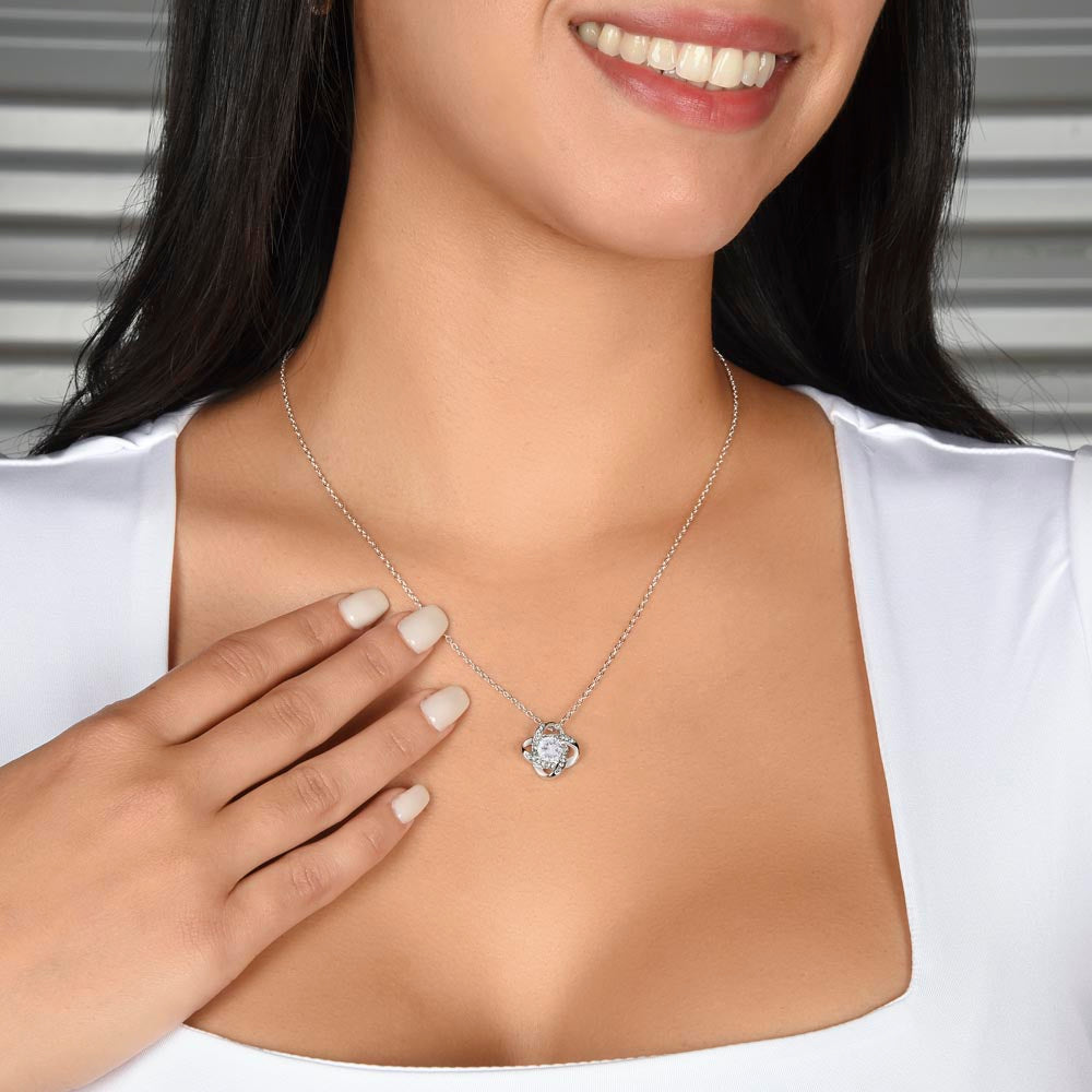 To My Badass Daughter, Love Knot Necklace
