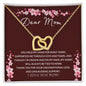 DEAR MOM, INTERLOCKING HEARTS NECKLACE