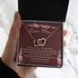 DEAR MOM, INTERLOCKING HEARTS NECKLACE