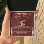DEAR MOM, INTERLOCKING HEARTS NECKLACE