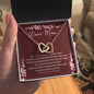 DEAR MOM, INTERLOCKING HEARTS NECKLACE