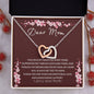 DEAR MOM, INTERLOCKING HEARTS NECKLACE