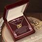 DEAR MOM, INTERLOCKING HEARTS NECKLACE